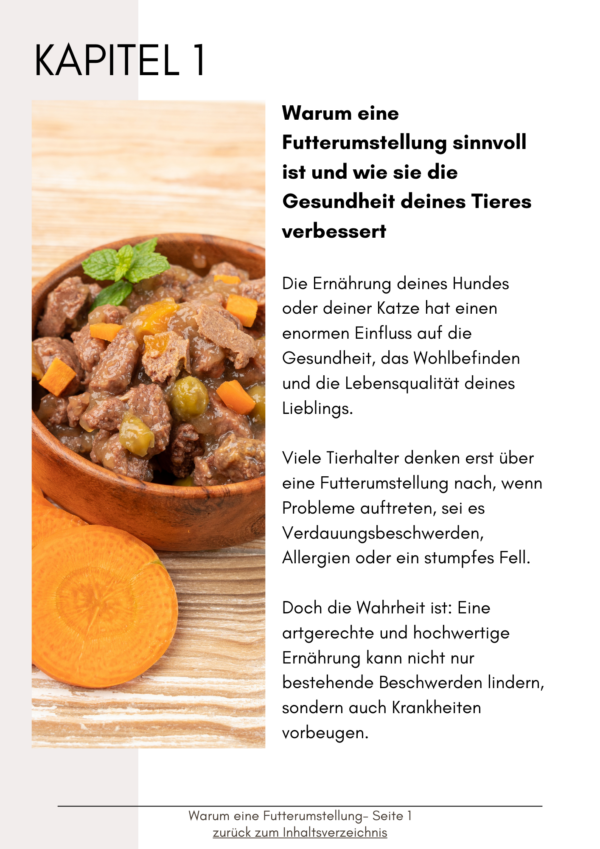 Futterumstellung mit System – Dein eBook mit Workbook! - Digitaler Download – Bild 6